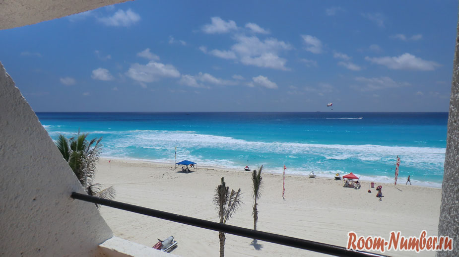Пляж Канкун (Cancun beach). Нереально бирюзовая вода Карибского моря