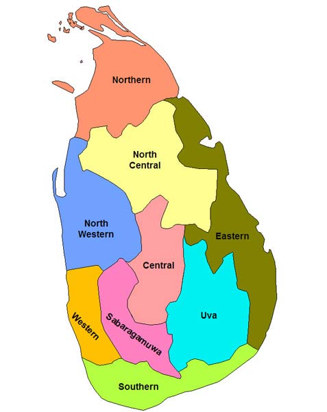 схема провинций