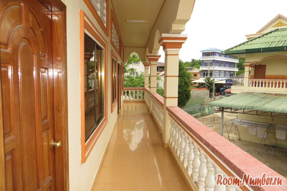 Балкон chan sovannkiry guesthouse