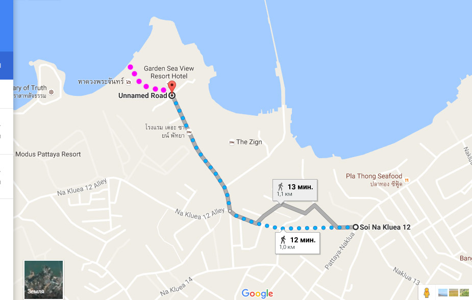 карта как добраться до пляжа вонг прачан