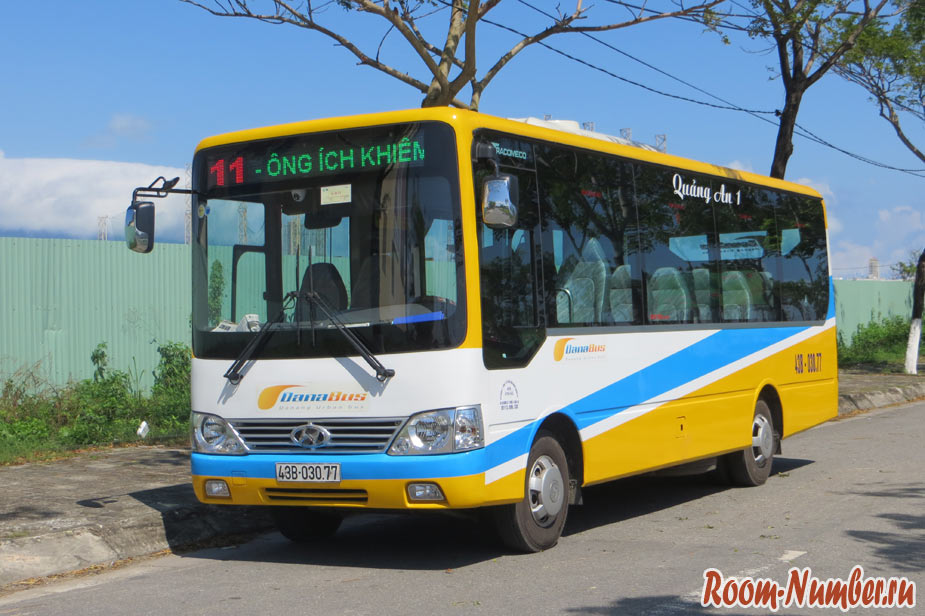 Автобусы в Дананге. Схема маршрутов общественного транспорта