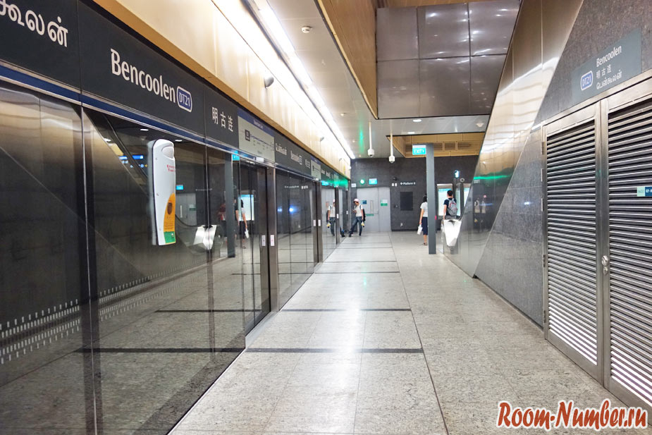станция подземного метро сингапура