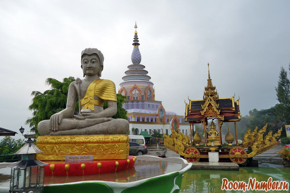 Город Тхатон в Таиланде и смотровая площадка в храме Wat Tha Ton