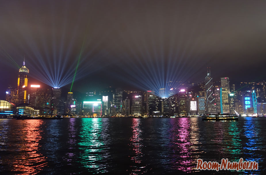 Лазерное шоу в Гонконге, попавшее в книгу рекордов Гиннесса