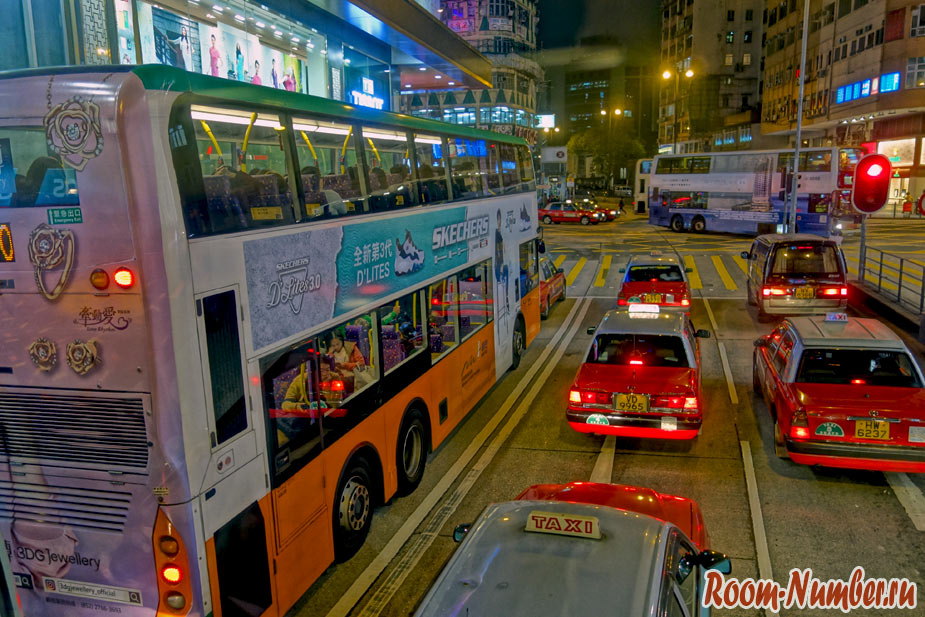 Автобусы и такси в Гонконге из аэропорта работают даже ночью